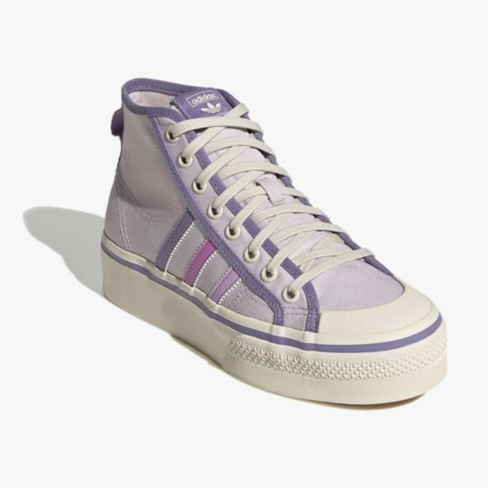 Adidas x Parley Nizza Platform Hi-Top Sneakers 7.5 - Picture 1 of 14